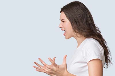 Women making a forceful point